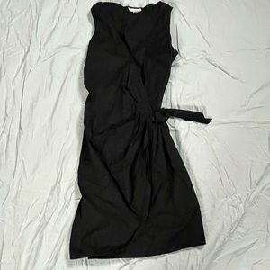 Ann Taylor Loft Black Wrap Dress